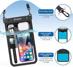 2 Pack Waterproof Phone Pouch - 10in Waterproof Phone Case - Image 8