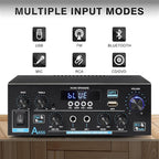 AK55 Bluetooth 5.0 Amplifier Home Audio, 2.0 Channel Max 450W Power Stereo - Image 2