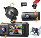 2025 Dash Cam, 3 Channel Dash Cam Front and Rear Inside, Interior Car Camera by GloryesCarAccessories