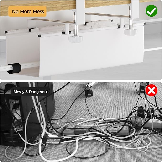 Under Desk Cable Management Tray 15.7" - Image 5