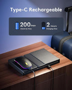 Samsers Foldable Keyboard and Mouse, Folding Bluetooth Keyboard Mouse Combo - Image 7