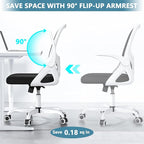 Home Desk Chair with Back Supportive Lumbar Support, Breathable Double Mesh - Image 5