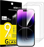 NEW'C 3 Pack Designed for iPhone 14 Pro Max Screen Protector, Enhanced Tempered by NEWC