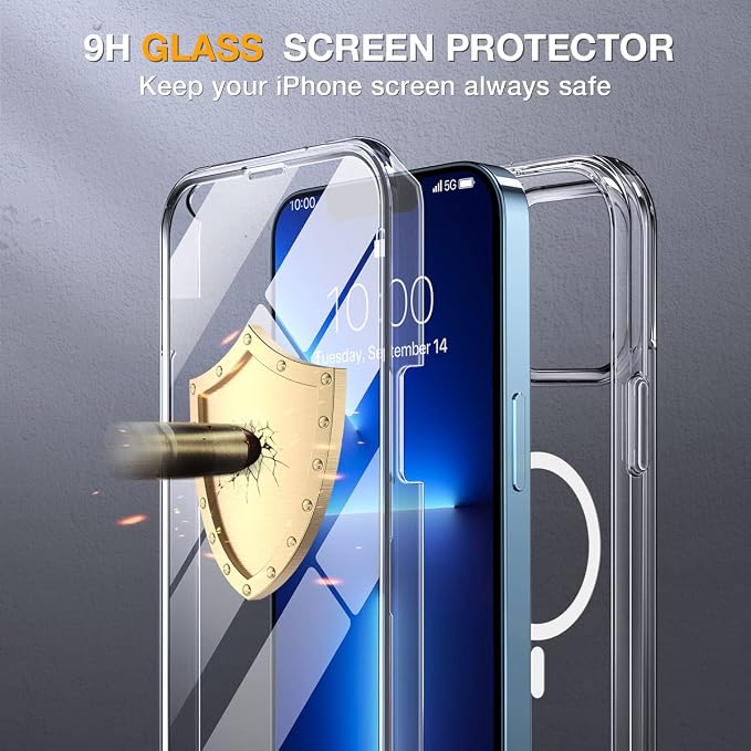 Miracase Magnetic Case for iPhone 13 Pro 6.1 Inch, - Image 6