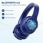 KVIDIO Bluetooth Headphones Over Ear, 65 Hours Playtime Wireless Headphones - Image 7