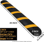 Heavy Duty Speed Bumps for Driveway, 2 Channel Modular Traffic Speed Bump Hump - Image 9