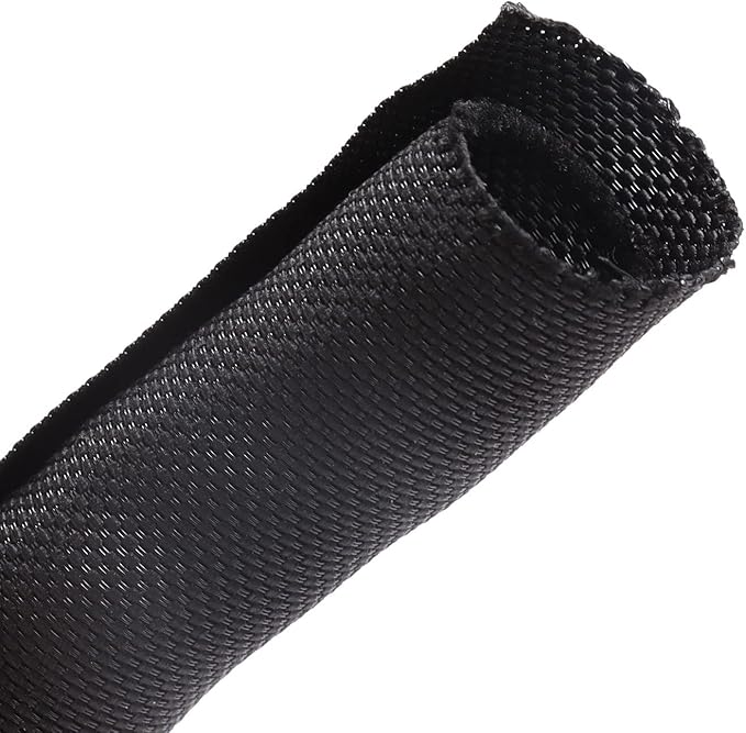 Braided Wire Loom Mesh Woven Self-Wrapping Split Sleeving by Sunnarepoon