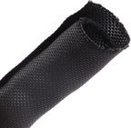 Braided-Wiring-Loom Black Mesh Woven Split-Sleeves by Sunnarepoon