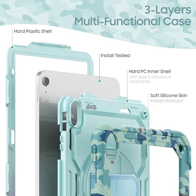 SCSVPN Kids Case for iPad 11th/10th Generation 11/10.9 inch 2025/2022, - Image 6