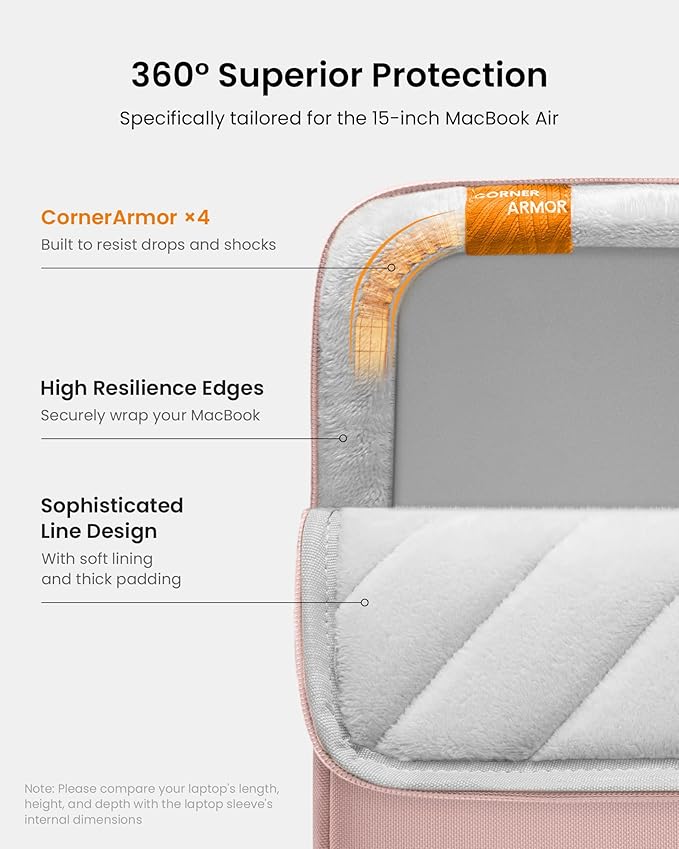 tomtoc 360° Protective Laptop Sleeve - Image 4