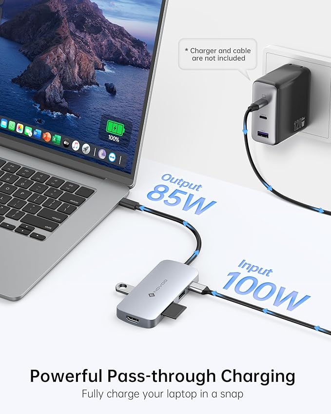 USB C Hub, 9 in 1 USB C Multiport Adapter - Image 6