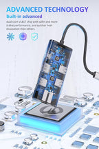 UtechSmart USB C Hub, USB C Ethernet Multiport Adapter, 6 In 1 USB C to HDMI - Image 7