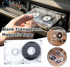 Blank Cassette Tape Case, 45/60/90 Minutes Clear Audio Recording Tape, Empty - Image 2