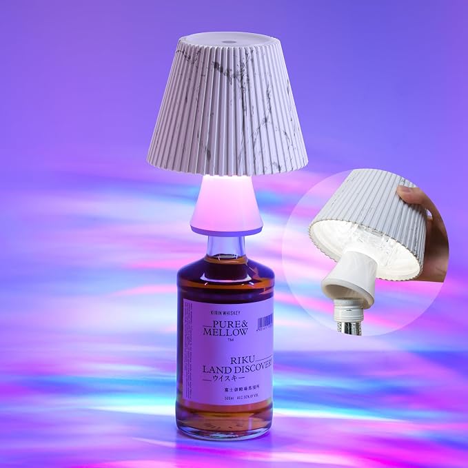 WILIT Wireless Bottle Lamp Shade, RGB Color Changing LED Night Light, Mood by WILIT