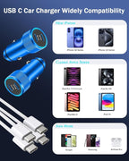 iPhone Car Charger Fast Charging, iPhone 16 Car Charger 2PACK Dual USB C PD3.0 - Image 7