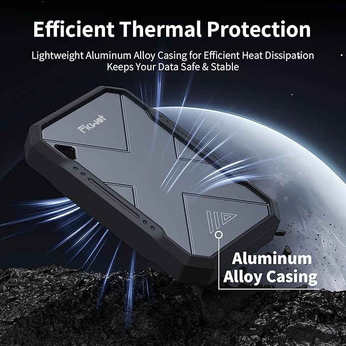 2TB Portable SSD, USB 3.2 Gen2 USB-C, IP68 Water & Dust Resistant, Shockproof - Image 8