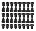 40 pcs 3/16" Drill Hole，1/8" ID Black Silicone Top hat Rubber Grommets by Unknown