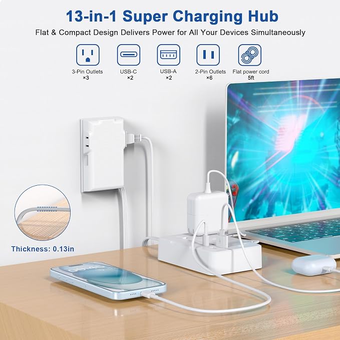 Power Strip Surge Protector - Image 2