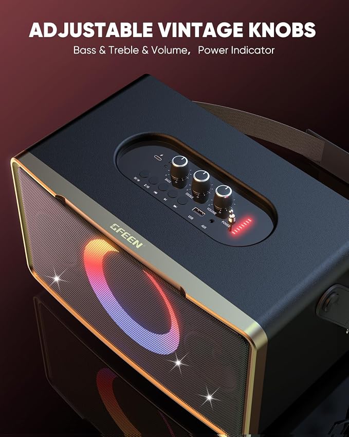 GFEEN Portable Bluetooth Speaker: 100W, 15H Playtime, Wireless Speakers - Image 7