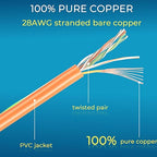 Rapink Patch Cables Cat6/ Cat6a 1ft Slim, Cat6a Ethernet Patch Cable 10G Support - Image 6