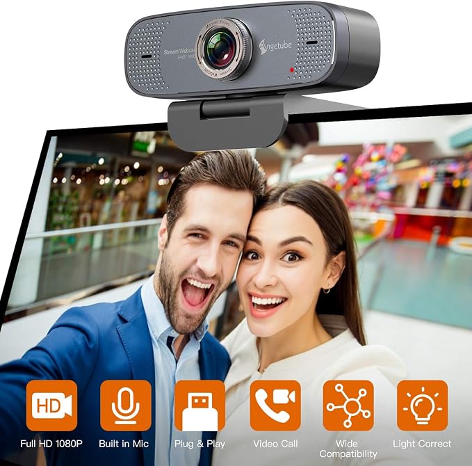Angetube 1080P Web Camera for Computer HD Webcam - Image 2