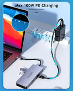 USB C Hub, 7 Ports USB C Multiport Adapter - Image 4