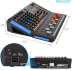 Pyle 6-Channel Console Style Audio Mixer - Image 3