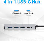 Amazon Basics USB 3.2/3.1 Gen 2 Hub Dock, USB-C to 1xUSB-C / 3xUSB-A Works - Image 2