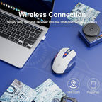 Wireless Mouse, Visible Battery Display，Rechargeable Laptop Mouse Wireless 2.4G - Image 2