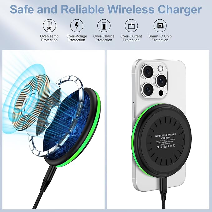 Samsung S25 Wireless Charger Fast Charging Pad Android Charger - Image 3