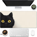 Desk Pad, Cute Cat Large Gaming Mouse Pad by Eflxamz