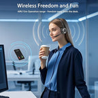 Wireless Headset with Mic for Work, Wireless Headphones with Mic & USB Dongle - Image 7
