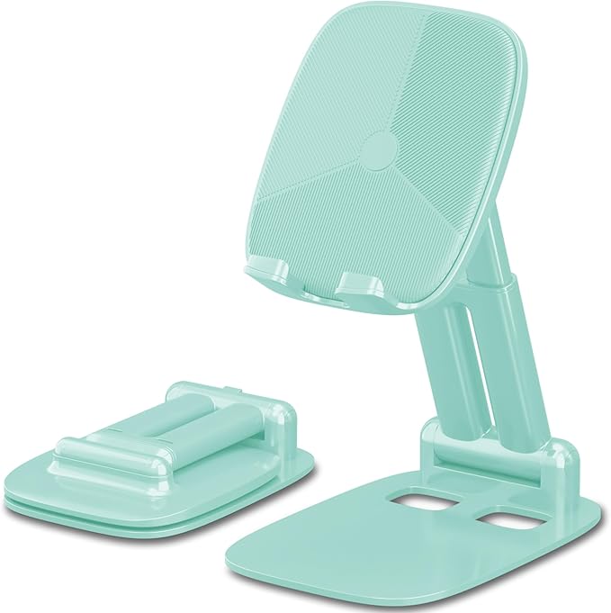 DEERLAMN Cell Phone Stand for Desk, Height Adjustable Cell Phone Holder by DEERLAMN