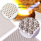 A square honeycomb ceramic welding plate Jewelry welding block Ceramic welding - Image 2