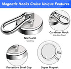 LOVIMAG Strong Magnetic Hooks, 70LBS Heavy Duty Magnet Hooks Strong Neodymium - Image 4