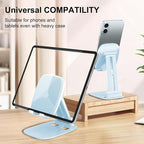 DEERLAMN Cell Phone Stand for Desk, Height Adjustable Cell Phone Holder - Image 3