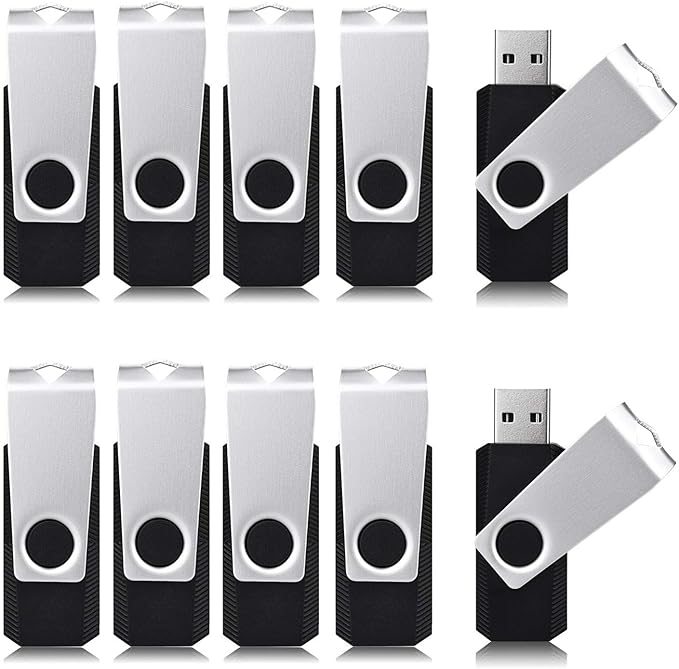Aiibe 16 GB Flash Drive 10 Pack Bulk 16GB USB Flash Drives 2.0 USB Stick Thumb by Aiibe