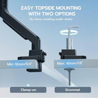 ARES WING Ultrawide Single Monitor Arm, Heavy Duty Monitor Mount - Image 8