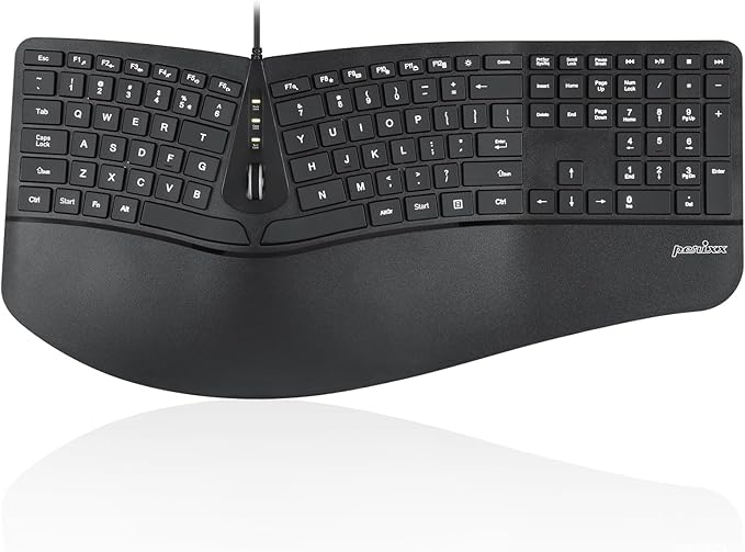 Perixx PERIBOARD-330B, Wired Ergonomic Keyboard by PerixxComputerGmbH