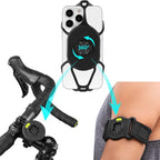 BONE Run + Bike Tie Connect Kit 2, 2-in-1 Running & Bike Phone Holder, by Bone
