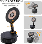 Vacuum Magnetic Phone Holder – 360-Degree Rotating Magnetic Suction Phone Mount - Image 2