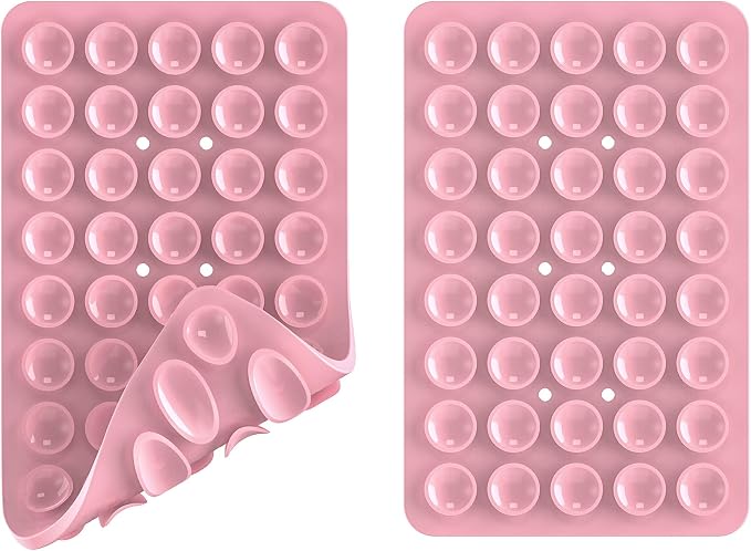 2PACK Silicone Double Sided Suction Phone Case Mount, Detachable Hands Free & - Image 3