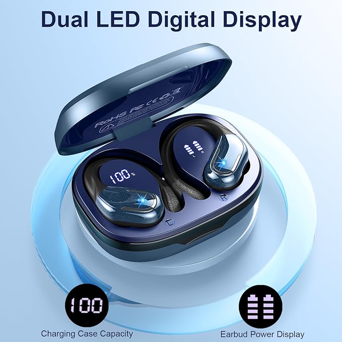 Wireless Earbud, 75Hrs Running Wireless Earphones - Image 5