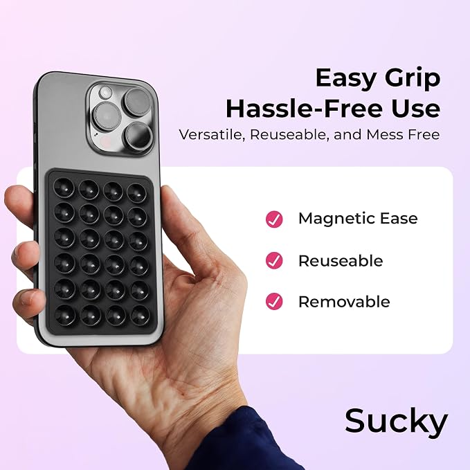Sucky Upgraded Magnetic Suction Cell Phone Grip - Image 3