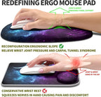 Hokafenle Ergonomic Mouse Pad Wrist Support, Terraced Slope Carpal Tunnel Wrist - Image 2