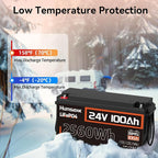 Lithium Battery 24V 100Ah LiFePO4 Batterys, Built-in 100A BMS - Image 7