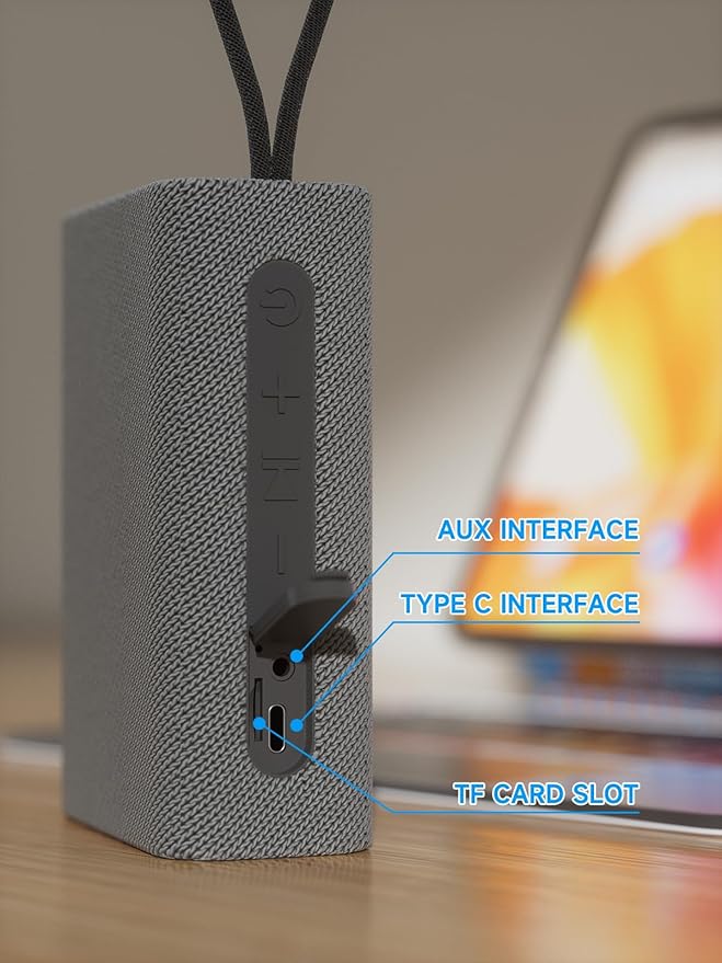 Speaker, Portable Wireless Bluetooth Speakers, Waterproof Loud Stereo Sound - Image 5