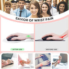 JIKIOU Mouse Pad, 2 Pack Ergonomic Mouse Pads - Image 4