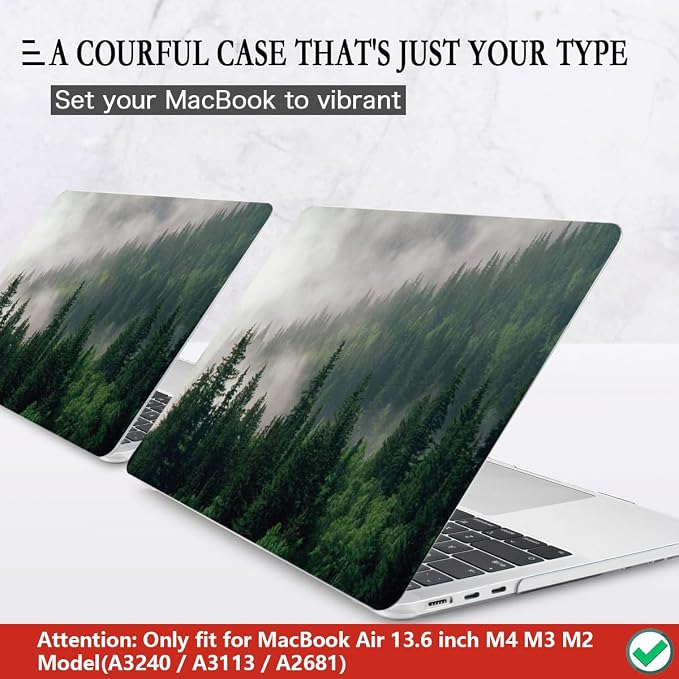 CISSOOK Compatible with MacBook Air 13.6 inch Case A3240 A3113 A2681 2025 2024 - Image 3