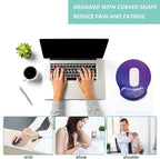 Mouse Pad with Wrist Support, Ergonomic Mouse Pad with Memory Foam Wrist Rest - Image 5